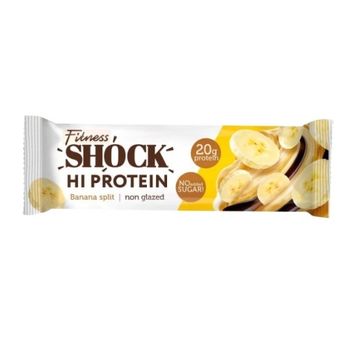 FitnesShock протеиновый батончик Банановый десерт, 60 гр